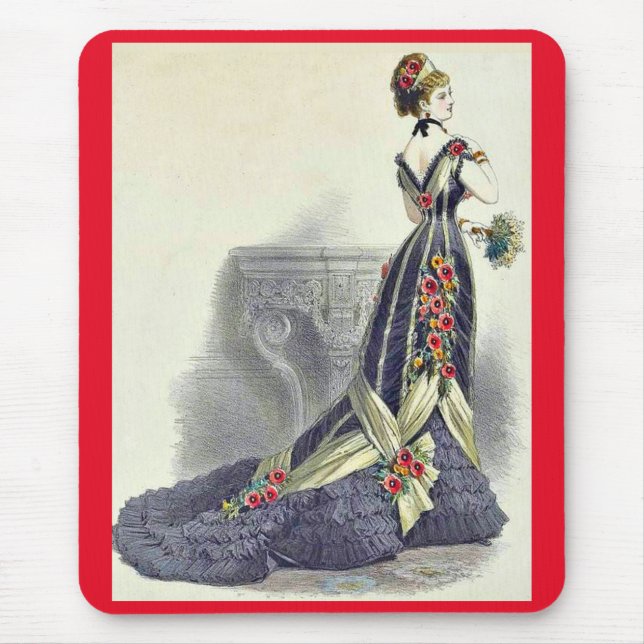 1879 Ball-Gown-Modedruck Mousepad (Vorne)