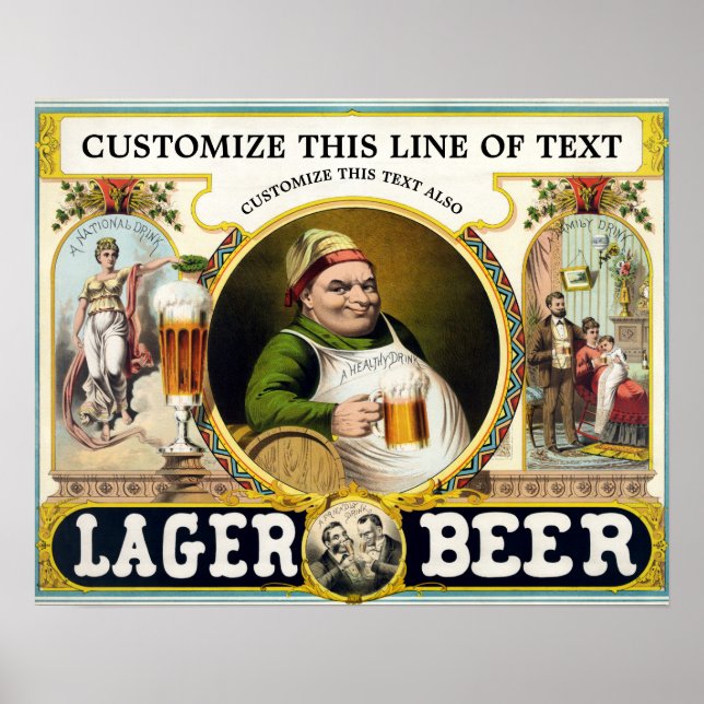 1879 Bierwerbung Poster (Vorne)
