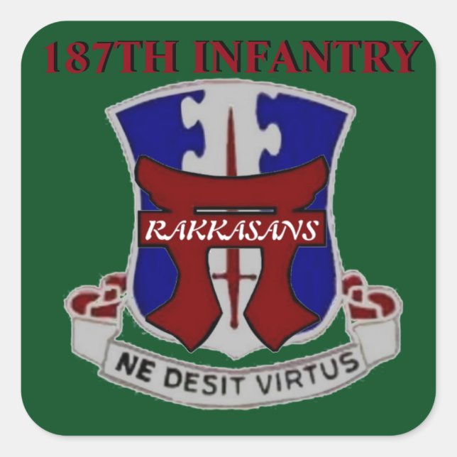 187. INFANTRY RAKKASANS STICKERS (Vorderseite)