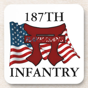 187TH GETRÄNK-UNTERSETZER der INFANTERIE-RAKKASANS Untersetzer