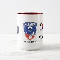 187th Regimentskampf-Team-Korea-Tasse