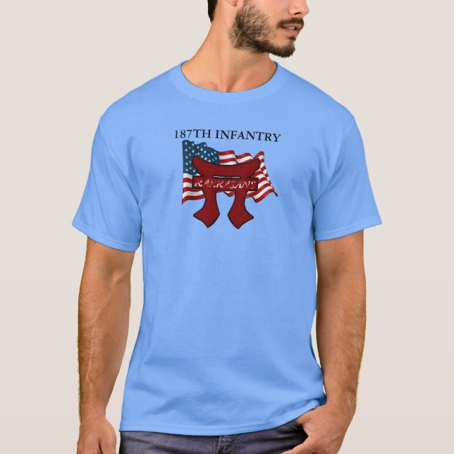 187TH T-SHIRT de l'INFANTERIE RAKKASANS (Devant)