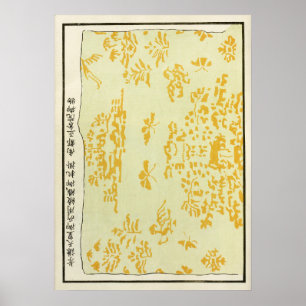 1880 Chinesisches Himmelsdrachenmuster Poster