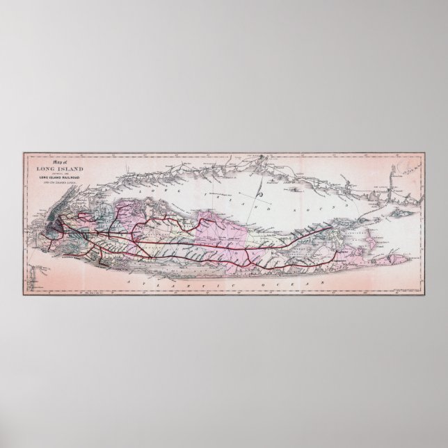 1882 Long Island Poster (Vorne)