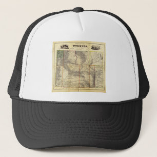 1883 Holt's neue Karte von Wyoming von Frank Bond Truckerkappe