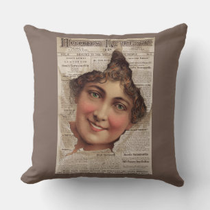 1884 Hood’s Tooth Powder-Karte drucken Kissen