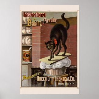 1885 Backpulver im Vintage-Werbestil Poster