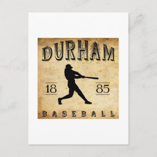 1885 Durham North Carolina Baseball Postkarte