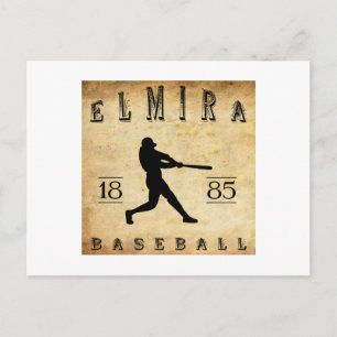 1885 Elmira New York Baseball Postkarte