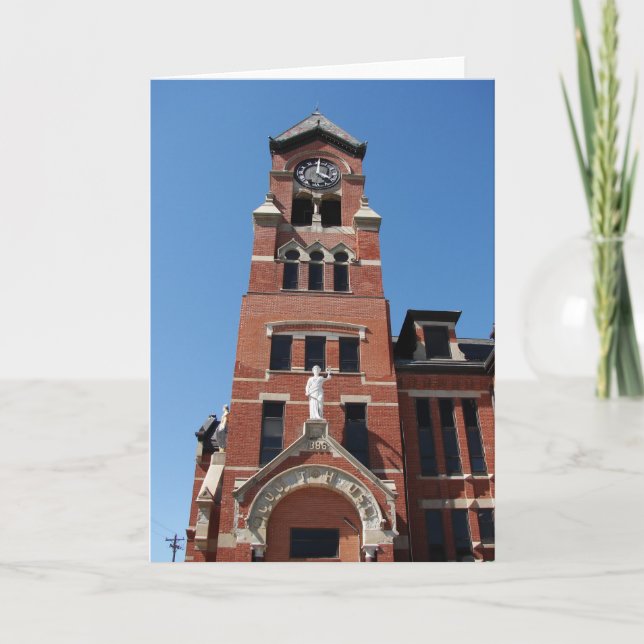 1886 Court House Karte (Vorderseite)