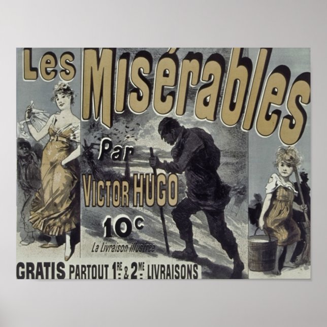 1886 Les Miserables Poster (Vorne)