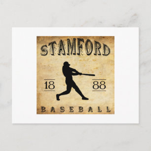 1888 Stamford Connecticut Baseball Postkarte