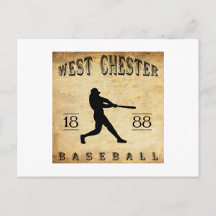 1888 West Chester Pennsylvania Baseball Postkarte