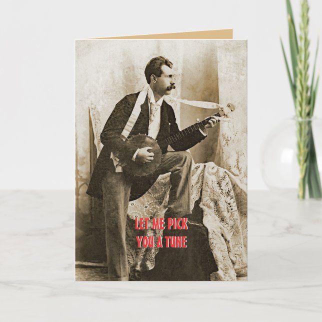 1890 ' S-BANJO-PICKER-KUNDENSPEZIFISCHE KARTE (Vorderseite)
