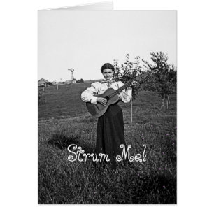 1890er Frauen mit Gitarren Foto Strum Me! Ihr Text