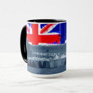 1890er Jahre Frauenumarmung der "Tug-O-War"-Flagge Tasse