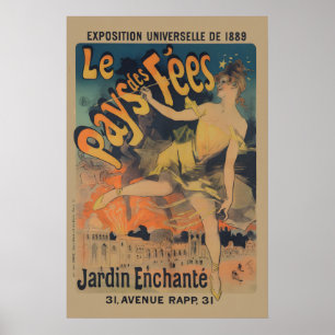 1890er Jahre “The Land of Fairies” - Jules Cheret Poster