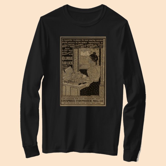 1890er-Sekretärin bei der Schreibmaschine T-Shirt (Von Creator hochgeladen)