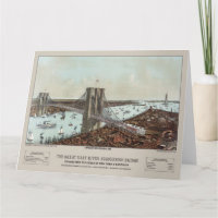 1892 Currier & Ives Brooklyn Bridge