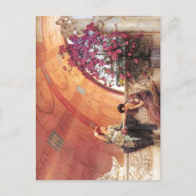 1893 Lawrence Alma-Tadema - Unbewusste Rivalen Alm Postkarte (Vorderseite)