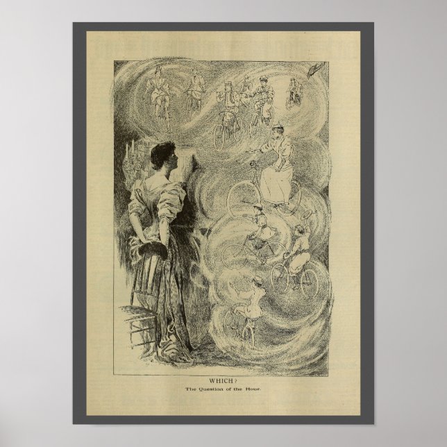 1893 Vintages Bicycle Magazine und Art Poster (Vorne)