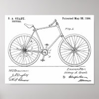 1894 Fahrradfahrer ohne Lenker - Patentschrift