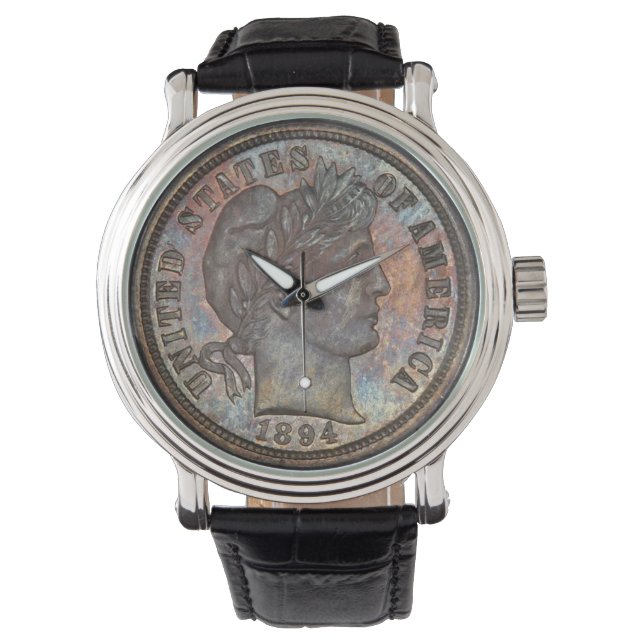 1894-S Barber Dime Armbanduhr (Vorderseite)