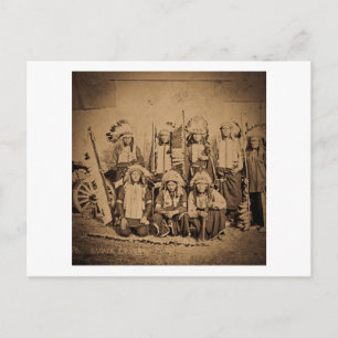 1895 Buffalo Bill Wild West Show Sioux-Häuptlinge Postkarte