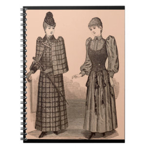 1895 Damenbekleidung und Damenbekleidung in Delina Notizblock