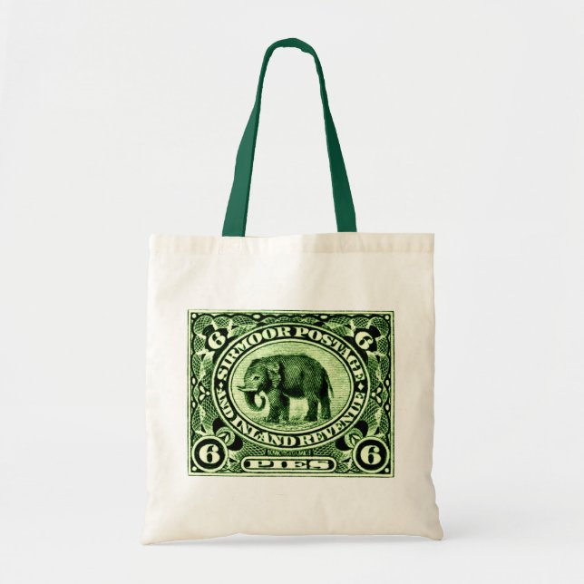 1895 Indischer Fürstlich-Staaten Elephant Tragetasche (Vorne)