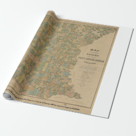 1895 Karte der Gemeinde East Baton Rouge, La Geschenkpapier