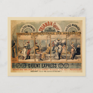 1896 Orient-Express-Musikrevue Paris Postkarte