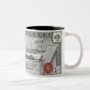 1896 silbernes Zertifikat-pädagogische Reihe 1 Zweifarbige Tasse