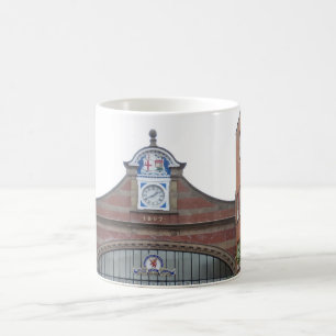 1897 Station Gebäude England White Coffee Tasse