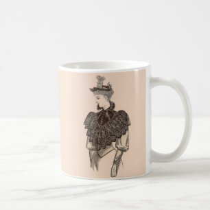 1897 viktorianische Frau Kaffeetasse