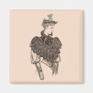 1897 Viktorianische Frau Magnet