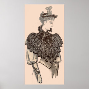 1897 Viktorianische Frau Poster