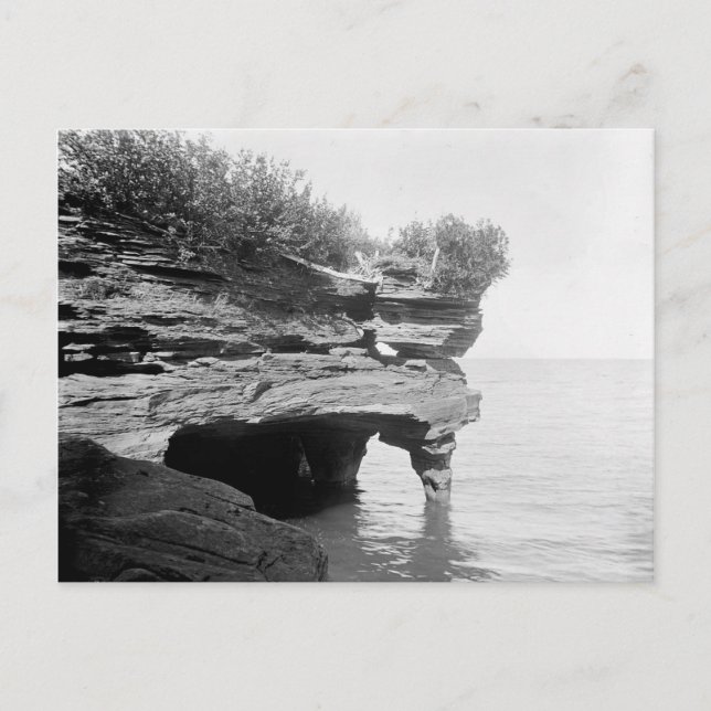 1898 Apostelinseln, The Pulpit, Lake Superior Postkarte (Vorderseite)