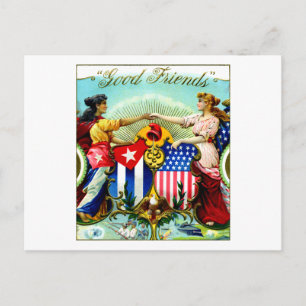 1898 Good Friends Zigarren Postkarte