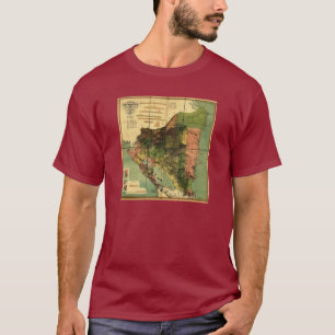1898 offizielle Karte Nicaragua T-Shirt