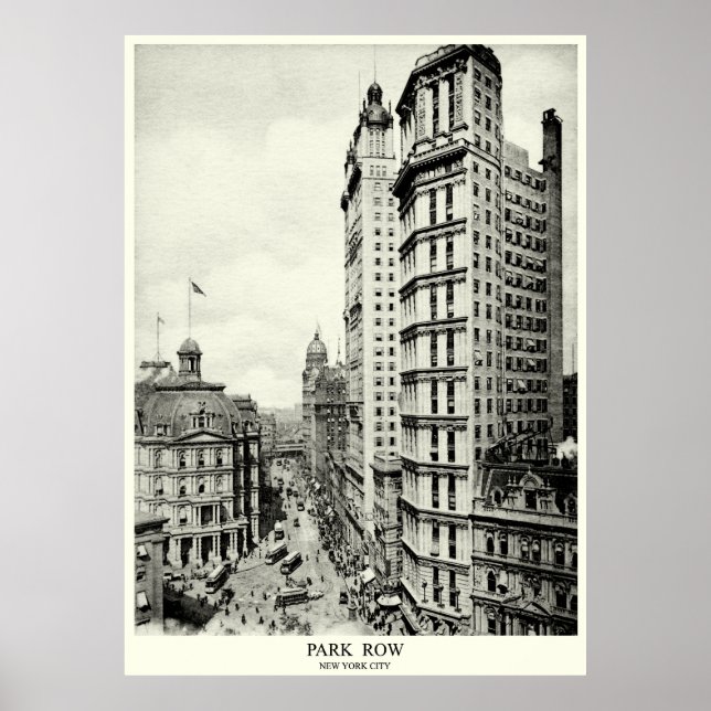 1898 Park Row, New York City Poster (Vorne)