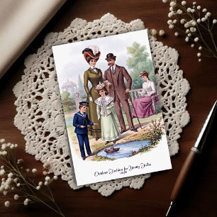 1898 Vintage Outdoor Mode Postkarte