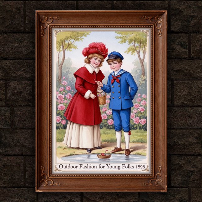 1898 Vintages Outdoor Fashion Wall Poster (Von Creator hochgeladen)