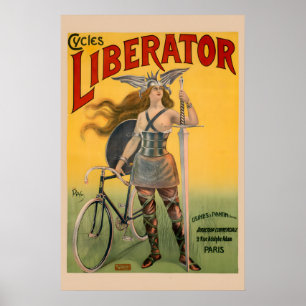 1899 Klassisches französisches Jugendstil-Fahrradp Poster