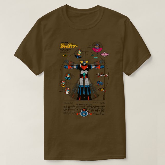189b Grendizer DaVinci Farbe T-Shirt (Design vorne)