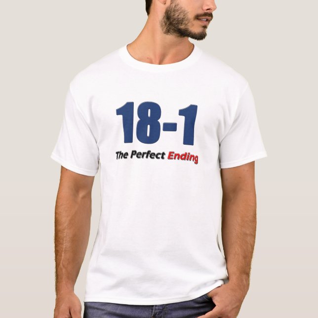 18-1 perfektes Ende T-Shirt (Vorderseite)