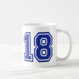 18 - achtzehn kaffeetasse