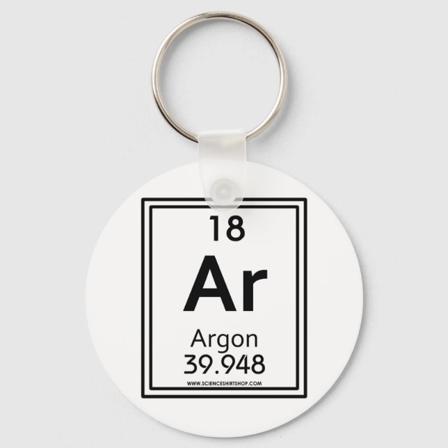 18 Argon Schlüsselanhänger (Vorderseite)