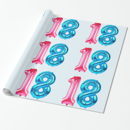 18 blaues Umschlagpapier Geschenkpapier