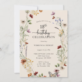 18. Blumengeburt Einladung
